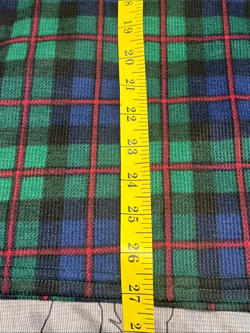 NWT PJ Place Green & Blue Plaid Long-Sleeve Pajama Top - Picture 9 of 9